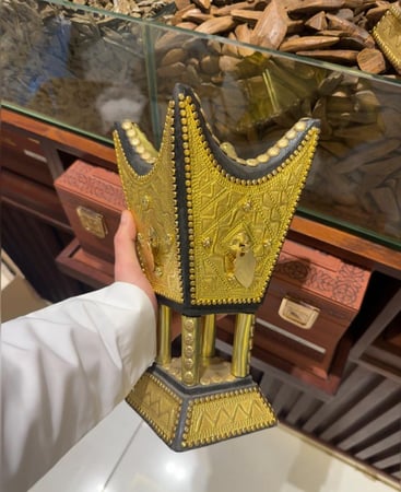 مبخرة ملكيه نحاس ذهبي مقاس 29