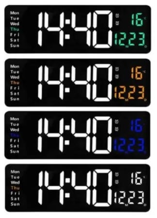 ساعه 6626 الرقمية ذات الشاشة الكبيرة LED