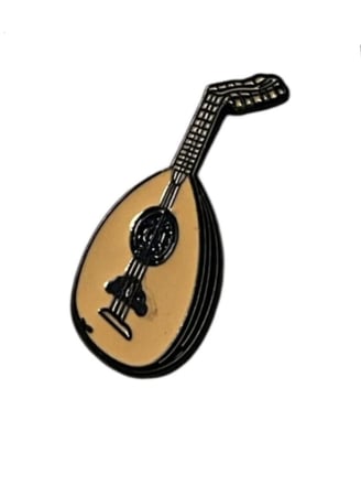 ستيكر معدني عود لمحبين الفن الشعبي ستيكر 3Dعود