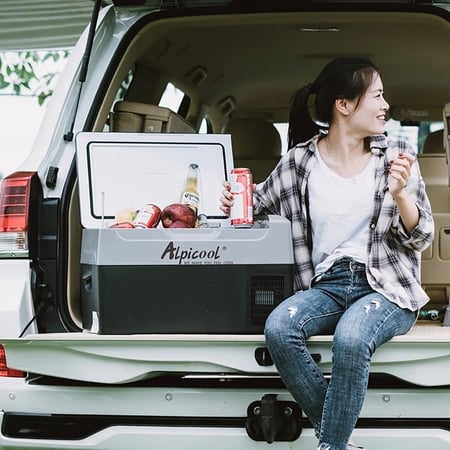 ثلاجة 22 لتر من Alpicool للسيارة Alpicool 22L Car and Travel Refrigeratorو الرحلات
