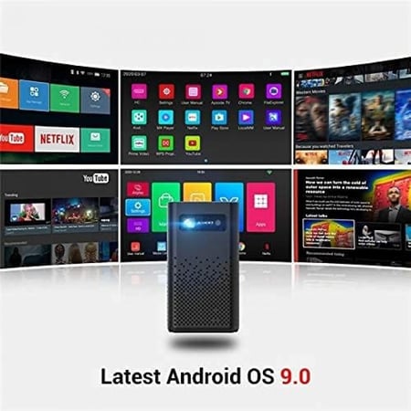 جهاز عرض صغير محمول بدون شاشة تلفزيون LED DLP