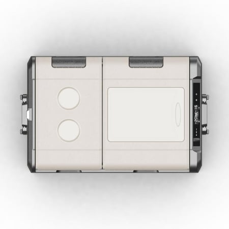 ثلاجة Alpicool حجم 55L للسيارة والرحلات - قسمين مع بطاريه