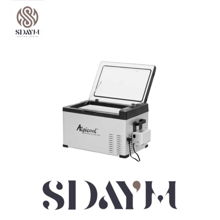 ثلاجة Alpicool للسيارة و الرحلات 30L مع بطارية خارجية