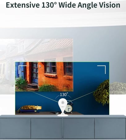 كاميرا الأمان الداخلية 360 AC1C، 1080 بكسل، رؤية ليلية الألوان، التعرف على الوجه بدون شحن سحابي، زاوية رؤية 130 درجة، اكتشاف الإنسان والحركة، مناطق الأنشطة، السحابة والتخزين المحلي