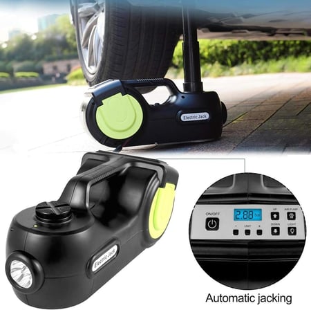 رافعة سيارة كهربائية، مجموعة رافعة سيارة كهربائية هيدروليكية 5 طن مع مفتاح ربط كهربائي، نطاق رفع 6.1 انش