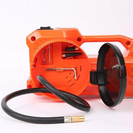 رافعة كهربائية للسيارة وضاغط هواء/ مضخة هواء ومفتاح عدة عجلة كهربائية ايه شديدة التحمل 12 فولت جاك السيارة الكهربائية ومضخة الهواء/ضاغط الهواء وجع عجلة كهربائية