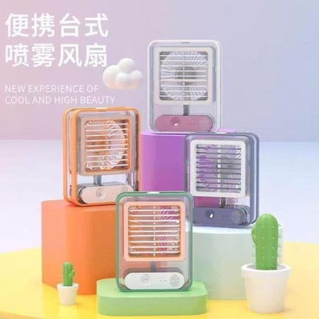 مروحة ميني رذاذ قابله لشحن متنقله متعدد الالوان