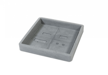 صحن نبات بلاستيكي ايطالي Saucer Quadro Naturalia