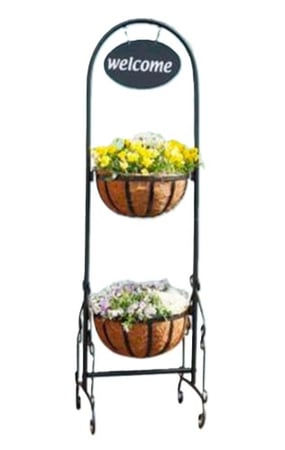 سلات زهور ونباتات Metal 2 Hang Flower Pots
