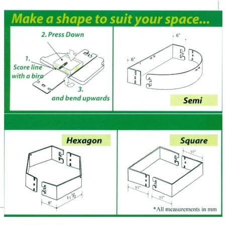 أحواض زراعية مرنة - شكل حجري Grow Rings