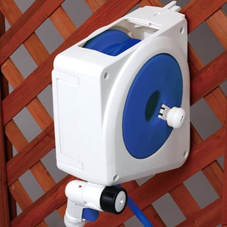 صندوق بكرة ليات خرطوم مدمج 10م مع فوهة مرش 4 أنماط ياباني Takagi