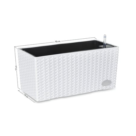 حوض نبات ذاتي الري راتان Vasso Eldora Singolo