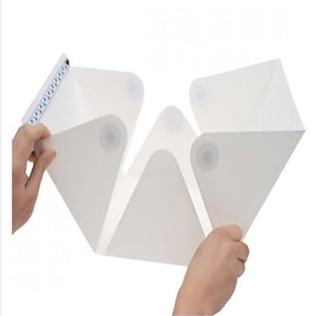 إستديو صغير محمول قابل للطي للمصورين باللون الابيض مع ليد