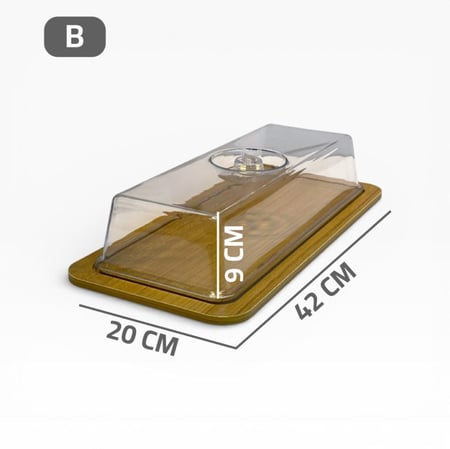 صحن كيك خشبى