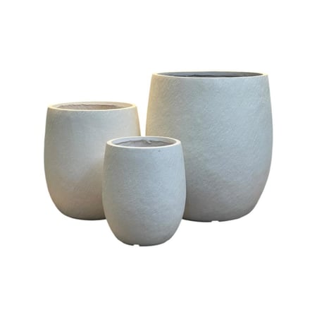 مركن أشجار سيراميك ابيض