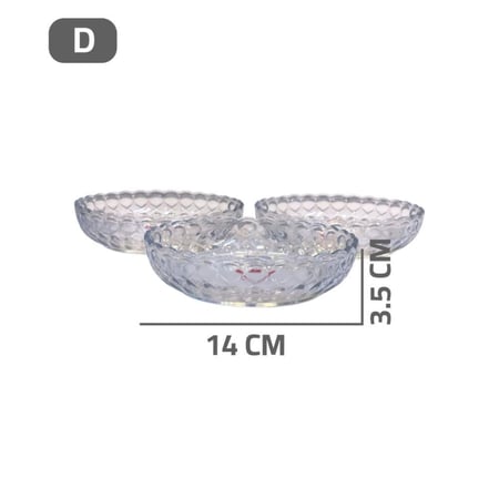 طقم صحون زجاجى