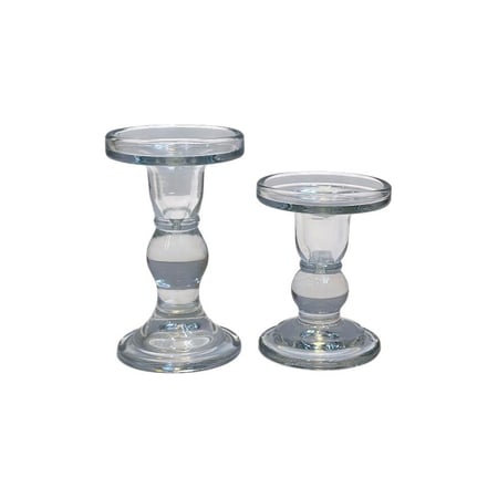 شمعدان شفاف زجاج