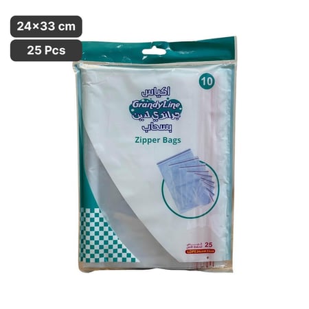 أكياس بسحاب بلاستيك