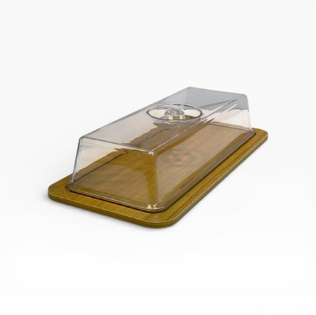 صحن كيك خشبى