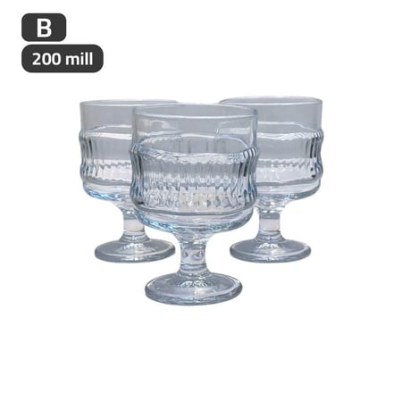 كاسات ايس كريم بقاعدة زجاج