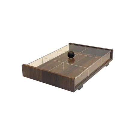 صحن ضيافة خشب مقسم