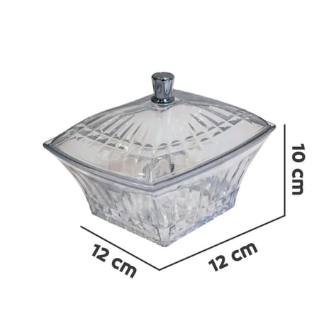 تمرية اكرلك شفاف بغطاء