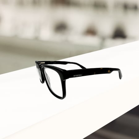 نظارة طبية لاكوست مربعة بإطار هافانا