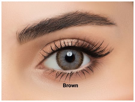 عدسات لاصقة لنس مي زينة ونظر لون براون