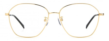 نظارة طبية بولارويد كات آي معدني ذهبي وأسود