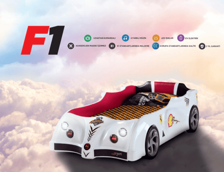 سرير سيارة الأبطال F1
