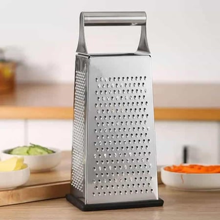 مبشرة يدوية خضار وأجبان ستانلس ستيل 4 انواع شفرات متعددة الاستعمالات