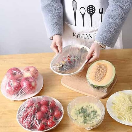 اغطية تخزين الطعام 200 قطعة مفيدة لحماية الطعام من الغبار