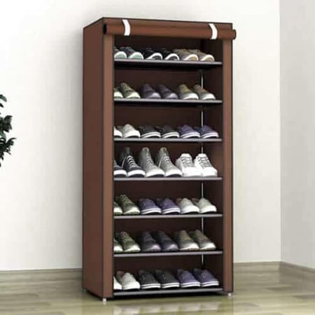 رف أحذية قماشي 7 طبقات لترتيب الأحذية والجزم بطريقة عملية ومنظمة