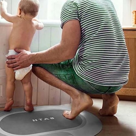 سجاد الحمام مصنوع من مواد متينة وسهلة التنظيف مثالي للاستخدام اليومي