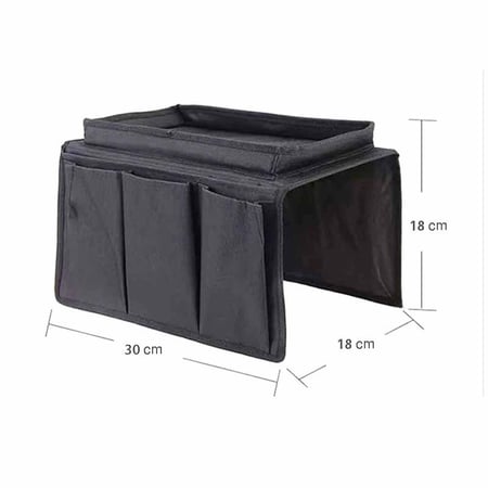 مسند مع جيوب تخزين للكنب شكل طاولة بحجم يناسب جميع انواع الكنب