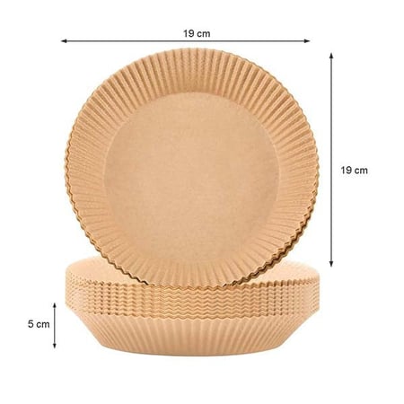 ورق القلاية الهوائية دائري صغير حجم 18سم مقاس عملي يناسب جمي القلايات