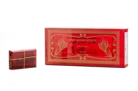 زعفران بوشالي اسباني طبيعي  0.75 غرام  SPANISH SAFFRON  (RUKNALFORAS BRAND) 0.75GRAM