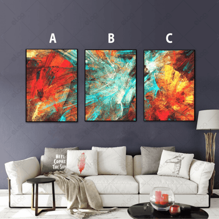 لوحات فن تجريدي بقع الفنية الزاهية خلفية متعددة الألوان