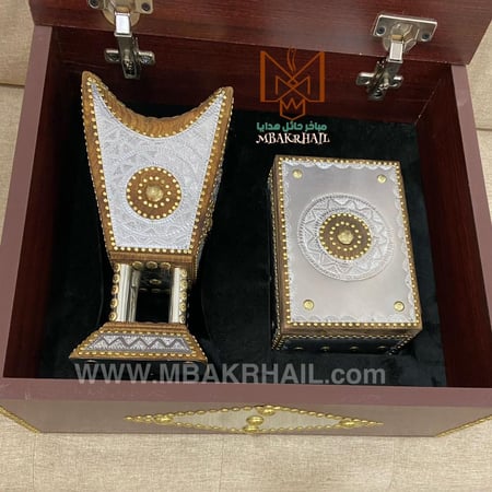 صندوق هدايا ملكي | مبخرة تاج المباخر | علبة للعود كبيرة