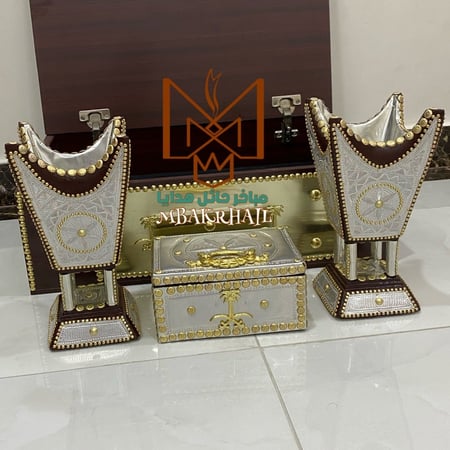 صندوق هدايا ملكي | مبخرتين ملكية | علبة عود كبيرة