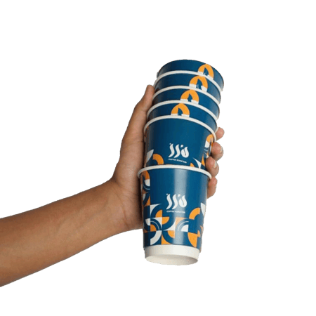 شدة أكواب ورقية  درر القهوة