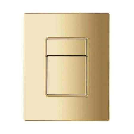 ضغطة سيفون مربع لون ذهبي لامع