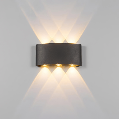 انارة جدارية سور 6 عدسه اتجاهين