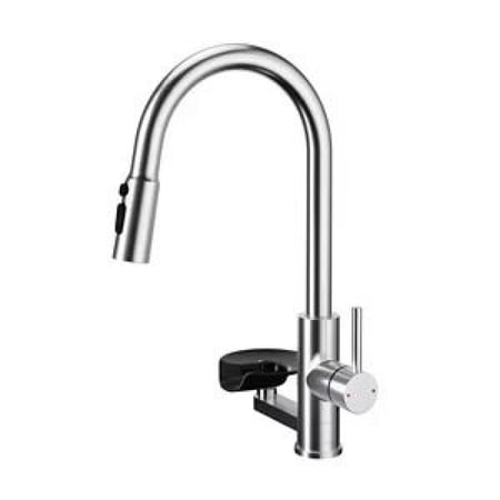 خلاط مطبخ قابل للسحب مع غاسلة اكواب لون كروم