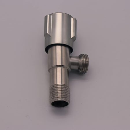 محبس زواية 1/2 بوصة لون كروم مطفي