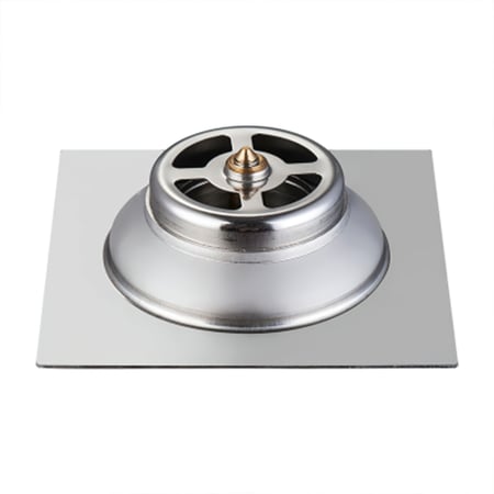 صفايه أرضيه إستالنس ستيل ( ضغطة رجل ) 15*15سم