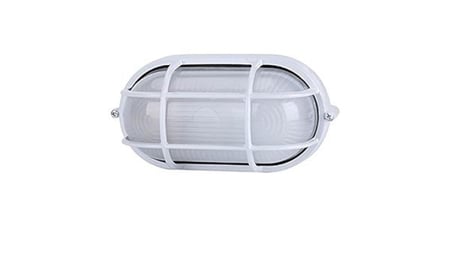 كشاف خارجي (عين بقرة ) زجاج لون ابيض مع لمبة 9 واط