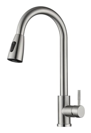 خلاط مطبخ سحب لون كروم مطفي SAP4-H090