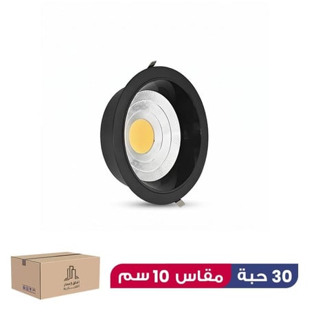 كرتون 30 حبة كشاف ضد التوهج كامل مقاس 10سم