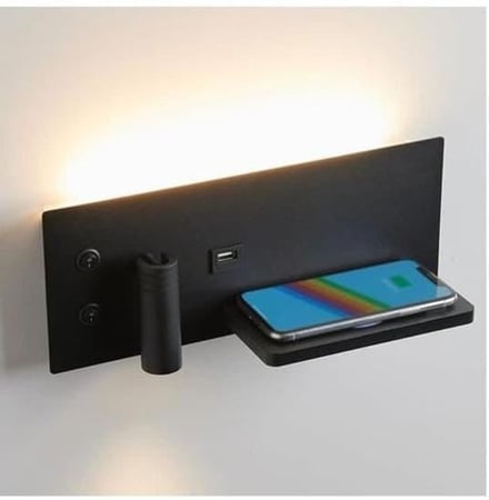 ابليك مودرن لون اسود + كشاف + شاحن موبايل